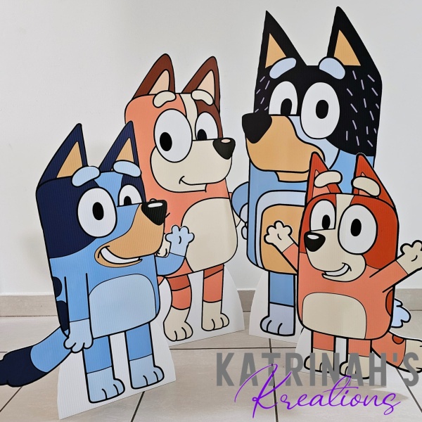 Bluey Character Cut Outs