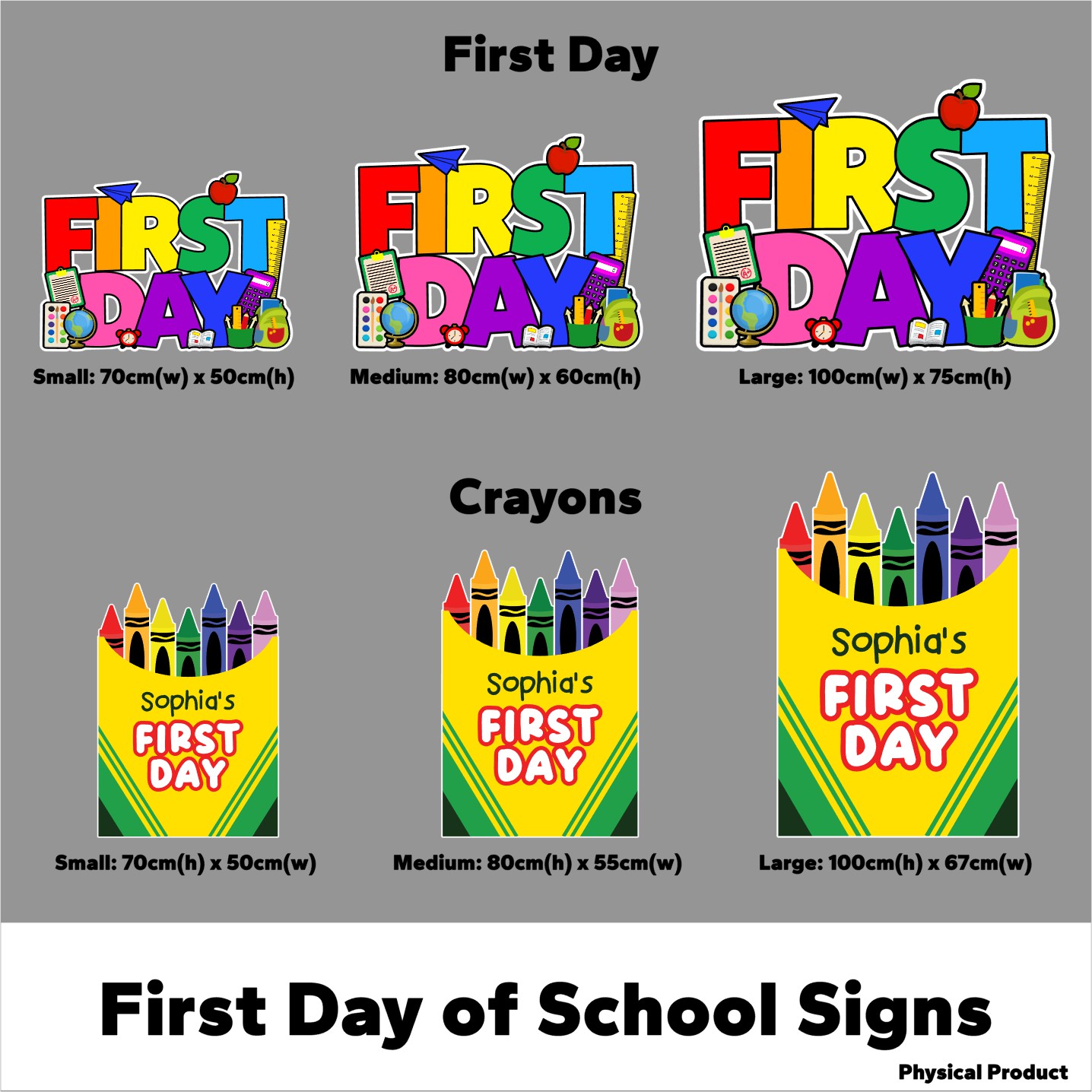 First Day and Crayon